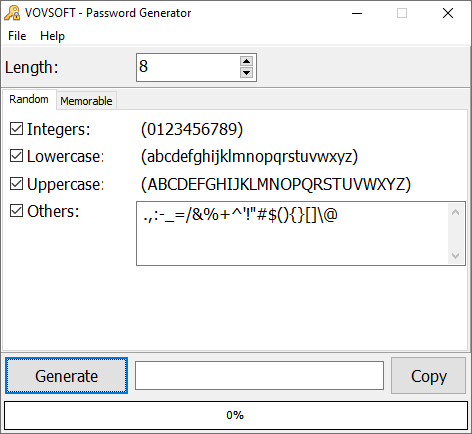 Vov Password Generator